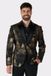 OppoSuits Festive Forest Heren Colbert Zwart/Goud Maat EU 54