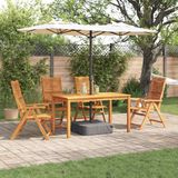 vidaXL Bartafel Set Bruin Massief Acacia Hout