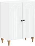 vidaXL - Badkamer - Opbergkast - ALKMAAR - Wit - 59,5 x 31 x 80 cm - Bewerkt hout