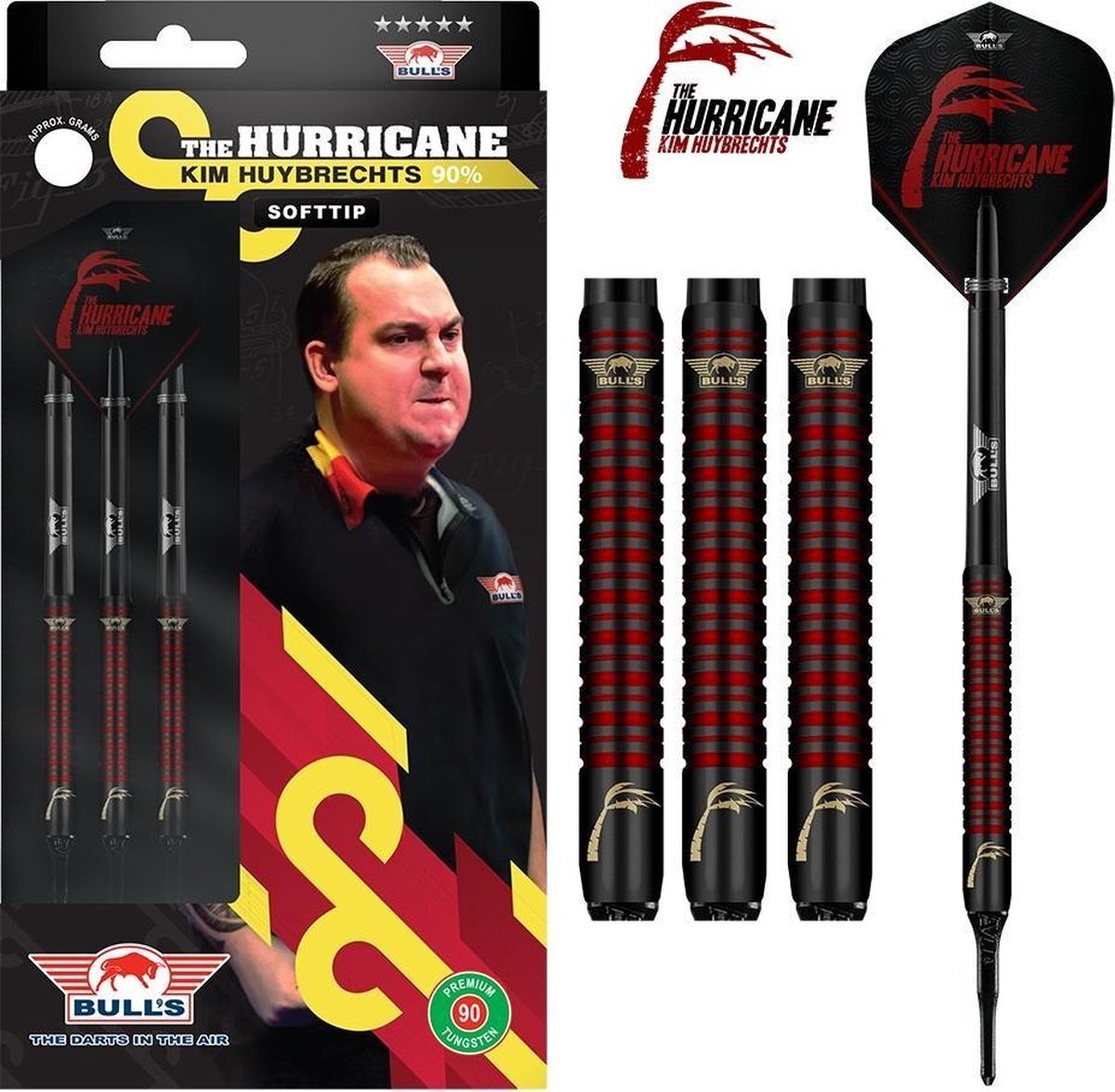 Bulls Kim Huybrechts 90% Black Titanium Soft Tip - 20 Gram