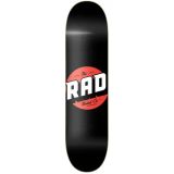RAD Skateboard Deck Solid Logo (8.125" - Noir/Rouge)