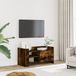 Maison Exclusive - meuble TV, placage chêne fumé, 80x35x40 cm, panneau de particules