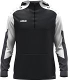 Jako Dynamic Hooded Half Zip Heren - Zwart / Wit / Antraciet | Maat: XXL