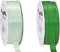 Glorex Hobby Satijn cadeau inpak deco sierlint - 2 tinten groen - 25 meter x 1 cm