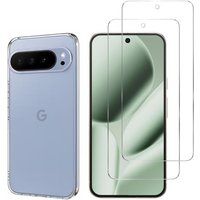 Phonillico® Hoes voor Google Pixel 10 Pro XL met 2 Gehard Glas Schermbeschermers