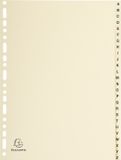 Intercalaires Exacompta 5x Tabbladen Karton A4 Ivoor 26 Posities A-Z