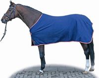 HKM Alaska Zweetdeken donkerblauw/rood/wit 195