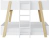 Vente-unique Stapelbed hout natuurlijk licht, wit 90 x 190 cm