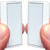 Homie Set van 8 magnetische waterdichte douchegordijngewichten + draagtas, geweldige woondecoratie voor de badkamer, voering, vlaggen en vitrages, met clip aan de onderkant (12 stuks, wit)