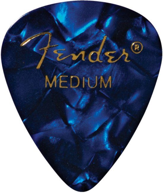 Fender Blue Moto medium gitaarplectrum - 1 stuk