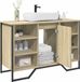 Maison Exclusive - Meuble sous lavabo Chêne Sonoma 91x35x60 cm Matériau dérivé du bois
