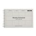 MARK'S Weekplanner, grijs, ongedateerd, A6, 58 weken planner met maandoverzicht, compacte zakkalender met ringbinding voor kantoor, studie, dagelijks gebruik