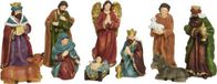 Kaemingk B.V. Crèche figurines/Christmas figurines - 10x pieces - up to 13 cm - polyresin