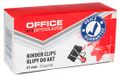 Office Products Papierklemmen, 41 mm, 12 stuks, Metaal, Zwart