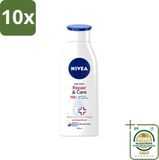 Nivea Repair & Care Body Lotion voor Zeer Droge Huid - 400 ml (10 stuks)