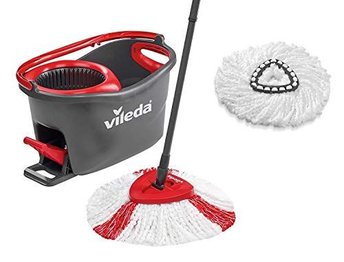 Vileda Turbo Easywring & Clean Complete Set - Rood en Zwart