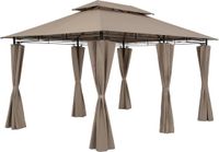 Casaria Paviljoen Topas 3x4m - UV-bescherming 50+ - Taupe