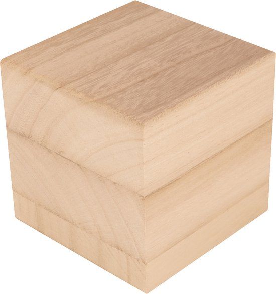 Artemio Houten kubus 10x10x10 cm