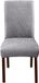 Housse de chaise sans marque, housse de chaise de salon de style maison, housse de chaise résistante à la poussière/aux taches pour la maison, universel, housse de chaise de salle à manger, housse de chaise extensible, housse de chaise amovible et lavable, adaptée à la cuisine, à l'hôtel, au restaurant (2 pièces - gris clair)