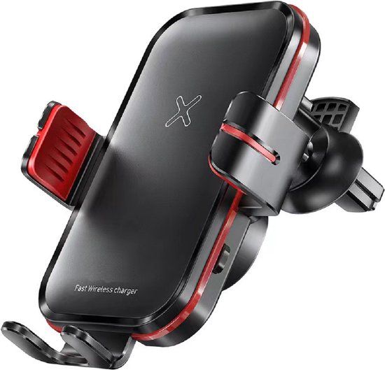 LuxeBass Auto Telefoonhouder met Draadloze Oplader | Ventilatierooster - LB642