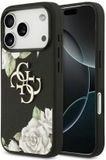 Guess Grained Roses Groot 4G Logo Hoesje Voor iPhone 17 Pro Luxe Bescherming