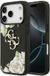 Guess Grained Roses Groot 4G Logo Hoesje Voor iPhone 17 Pro Luxe Bescherming