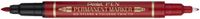 Pentel N75W-BE permanente marker Gesorteerd Rood 1 stuk(s)