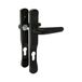 Amig - Deurklinkset - 225 x 30 mm - Sleutelgat op 85 mm - Zwart aluminium