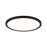 Paulmann Atria Shine Rond LED Plafondlamp - 19W - Zwart - 3000K - 1600 lm