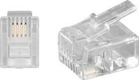Goobay RJ11 Connector - 4 pol. - Unshielded - 10 stuks