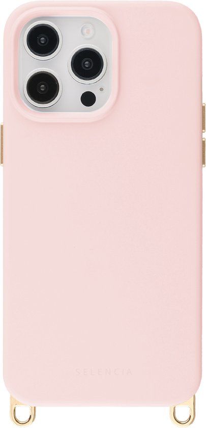 Selencia Rivièra MagSafe Backcover met afneembare haakjes voor de Apple iPhone 14 Pro - Sorbet Pink