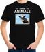 Bellatio Decorations Dieren foto t-shirt Koe - zwart - kinderen - farm animals - cadeau shirt Koeien liefhebber - kinderkleding / kleding 122/128
