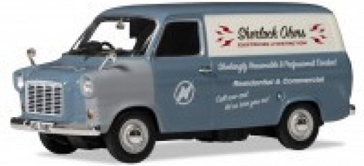 Corgi Ford Transit MK1 "Sparky" 1980 Blauw / Wit 1-18