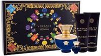 Versace Dylan Blue Pour Femme Gift Set Eau De Parfum (edp) 100 Ml, Body Lotion 100 Ml, Shower Gel 100 Ml And Miniature Eau De Parfum (edp) 5 Ml