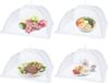 Unyqoos® Couvercle pliable pour aliments - Lot de 4, Blanc, 33 x 33 cm