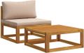 vidaXL Modulaire Sofaset met Kussens - Taupe