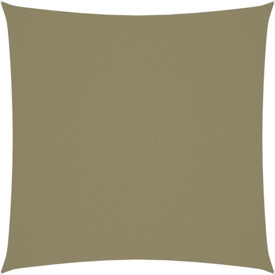 vidaXL Zonnescherm Vierkant 7x7m Oxford Stof Beige