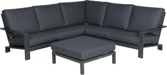 Garden Impressions Coba Loungeset 4-delig - Donker Grijs