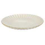 HOME DECO FACTORY, KA0407, Elegant and versatile presentation plate, ideal for all occasions, diameter 32 cm, beige color