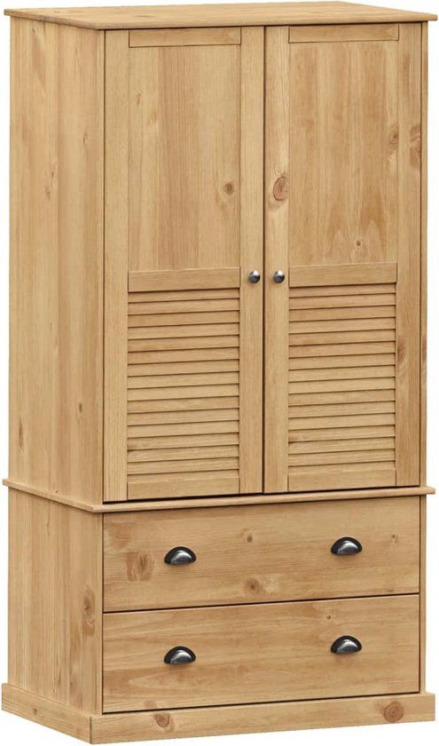 vidaXL Kledingkast VIGO 90x55x170 cm massief grenenhout
