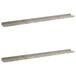 VidaXL Wandschappen 2 stuks MDF Grijs 100x9x3 cm