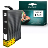 Evoke Compatible Ink for Epson T503Bk T-503Bk T-503 XL Black Wf-2965Dwf 2960Dwf Expressionhome Xp-5200 Xp-5205