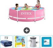 Intex Rond Frame Zwembad - 244 x 76 cm - Roze