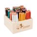 JOLLY Classpack Delta Supersticks van hout, complementary kleuren, houten doos met 144 kleurpotloden, 12 aanvullende kleuren, onbreekbaar en niet giftig, ergonomische driehoekige vorm, ideaal voor