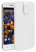 mumbi Echt leren telefoonhoesje compatibel met Lenovo Moto C Plus hoes lederen tas case wallet, wit