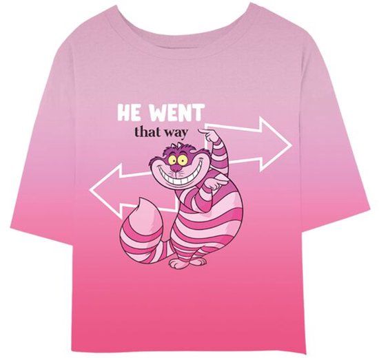 Alice in Wonderland Cotton Division Alice In Wonderland We Went That Way Dames T-shirt - meerkleurig - L