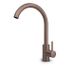 Hotbath Buddy wastafelkraan - opbouw - hoog - met draaibare uitloop - PVD - geborsteld koper B104BCP