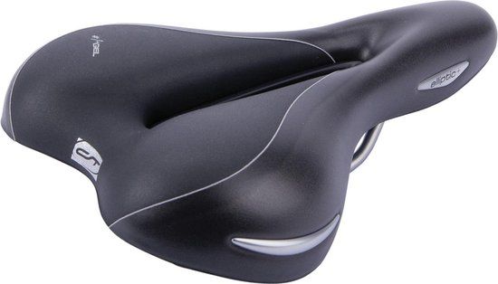 Contec Elliptic Fietszadel Heren - Zwart - Met Gel Vulling - Waterdicht