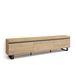 Skraut Home TV-Meubel, Lowboard, Woonkamer, Eetkamer, 240x57x35 cm, Industrieel design, Moderne stijl, Eiken