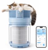 Purificateur d'air avec filtre HEPA, CADR 320 m³/h, 30 dB, bleu